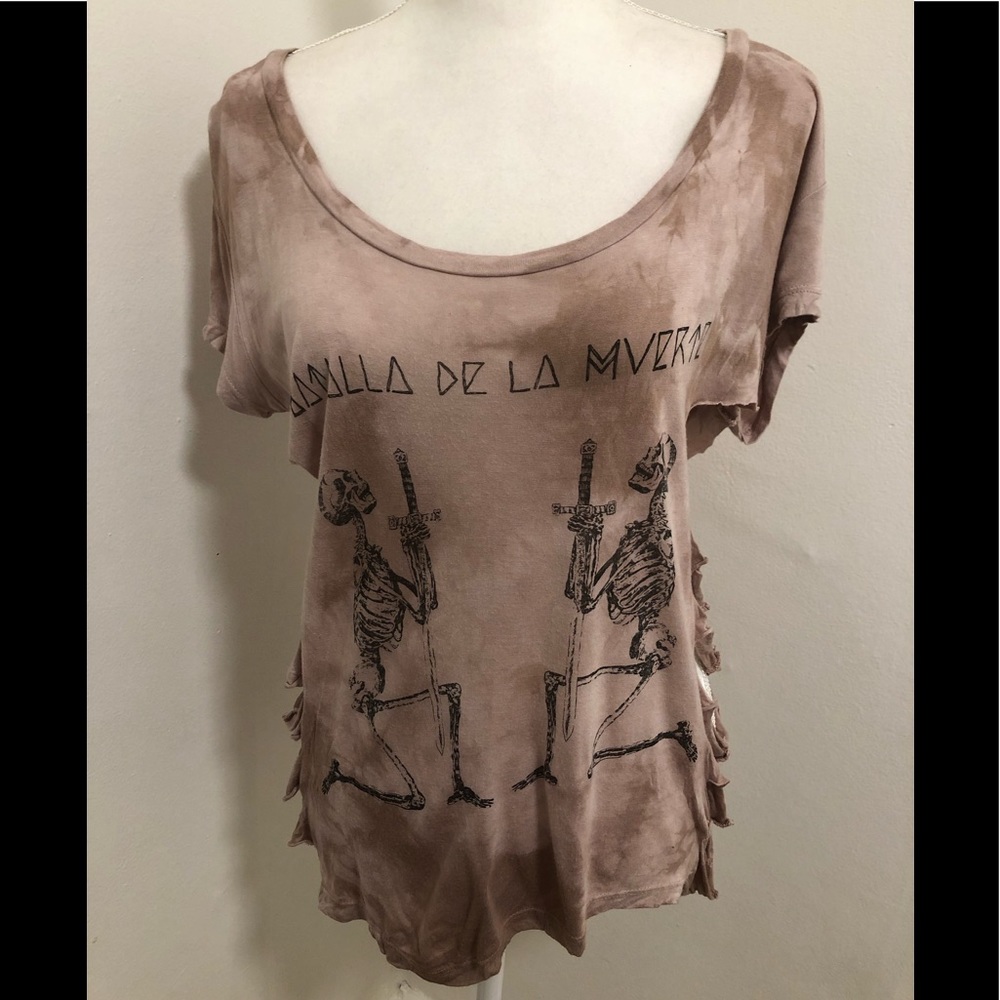 Urban Outfitters Day Dreamer LA Grunge Tee Pink S